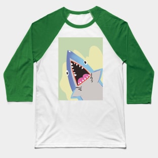 Shark Attack Baseball T-Shirt